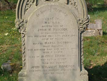 HANCOCK, John William & Matilda