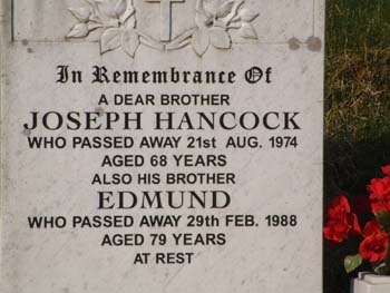 HANCOCK, Joseph & Edmund