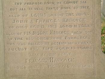 HANCOCK, John, Frances & Joseph