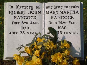 HANCOCK, Robert J & Mary M