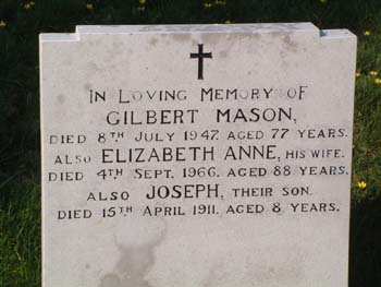MASON, Gilbert & Elizabeth Anne