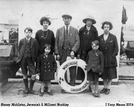Old Photograph of Jeremiah & Millicent Buckley (Stoney Middleton)