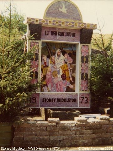 Stoney Middleton, Well Dressing ‘Let Them come unto Me’ (1973)