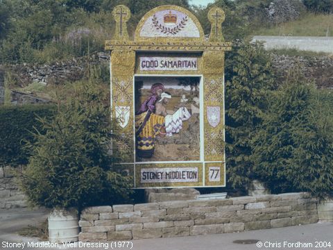 Stoney Middleton, Well Dressing ‘Good Samaritan’ (1977)