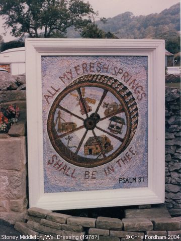 Stoney Middleton, Well Dressing ‘All my Fresh Springs...’ (1978?)