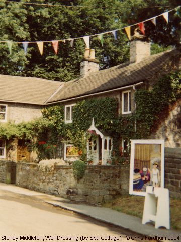 Stoney Middleton, Well Dressing (by Spa Cottage)