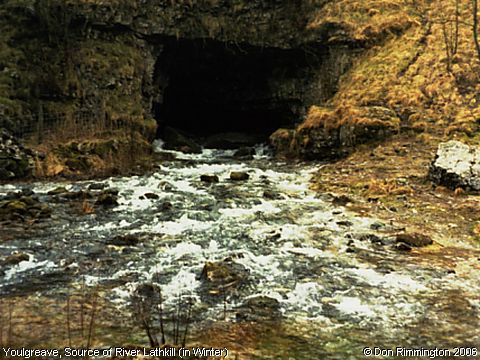 Recent Photograph of Source of River Lathkill (in Winter) (Youlgreave)