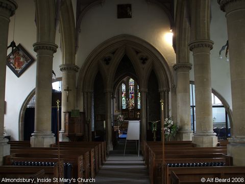 Recent Photograph of Inside St Mary's Church (Almondsbury)