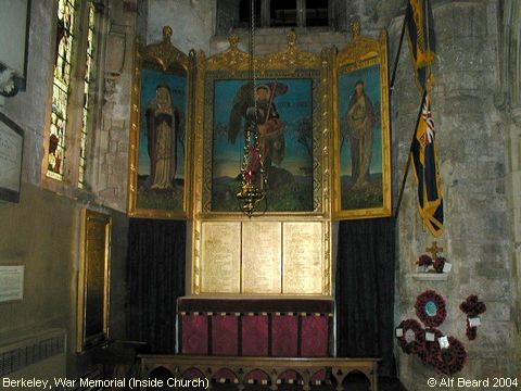 Recent Photograph of War Memorial (Inside Church) (Berkeley)
