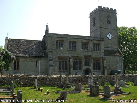 Recent Photograph of St Leonard's Church (North View) (Bledington)
