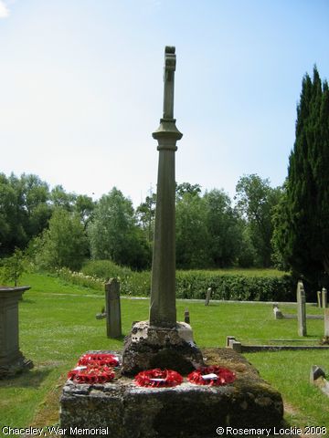 Recent Photograph of War Memorial (Chaceley)