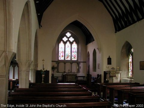 Recent Photograph of Inside St John the Baptist's Church (Edge)