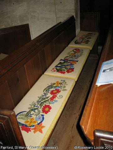 Recent Photograph of St Mary's Church (Kneelers) (Fairford)