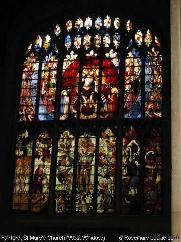 Recent Photograph of St Mary's Church (West Window) (Fairford)