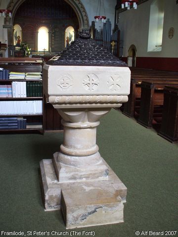 Recent Photograph of St Peter's Church (The Font) (Framilode)