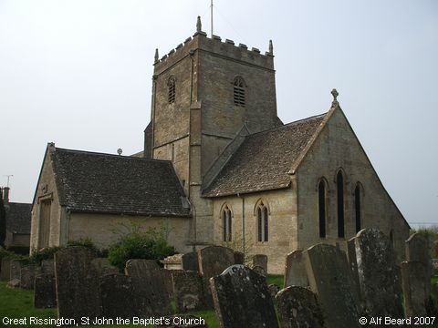 Recent Photograph of St John the Baptist's Church (Great Rissington)