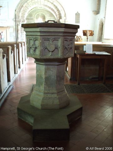 Recent Photograph of St George's Church (The Font) (Hampnett)