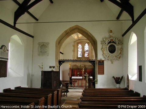 Recent Photograph of Inside St John the Baptist's Church (Harescombe)
