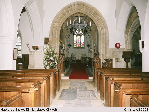 Recent Photograph of Inside St Nicholas's Church (Hatherop)