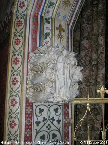 Recent Photograph of Holy Innocents Church (Corbel Detail) (Highnam)