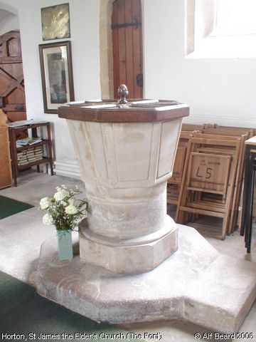 Recent Photograph of St James the Elder's Church (The Font) (Horton)