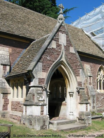 Recent Photograph of St John's Church (Entrance Porch) (Huntley)