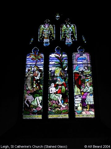 Recent Photograph of St Catherine's Church (Stained Glass) (Leigh)