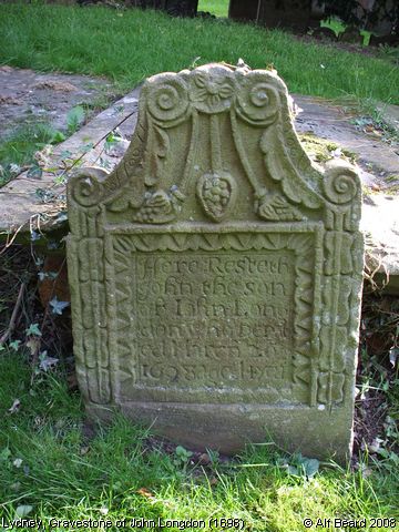 Recent Photograph of Gravestone of John Longdon (1698) (Lydney)