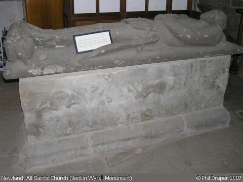 Recent Photograph of All Saints Church (Jenkin Wyrall Monument) (Newland)