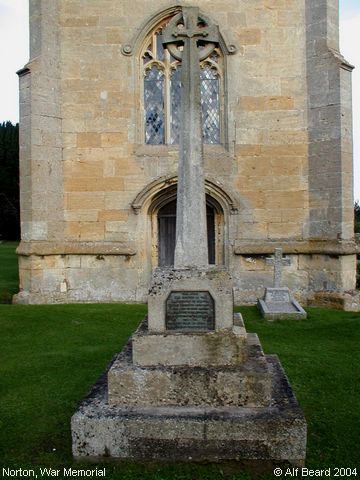Recent Photograph of War Memorial (Norton)