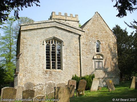 Recent Photograph of St Nicholas's Church (W View) (Oddington)