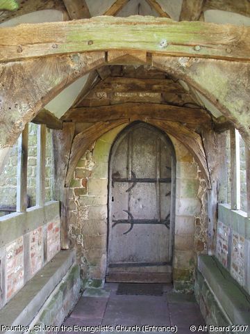 Recent Photograph of St John the Evangelist's Church (Entrance) (Pauntley)