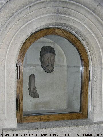 Recent Photograph of All Hallows Church (12thC Crucifix) (South Cerney)
