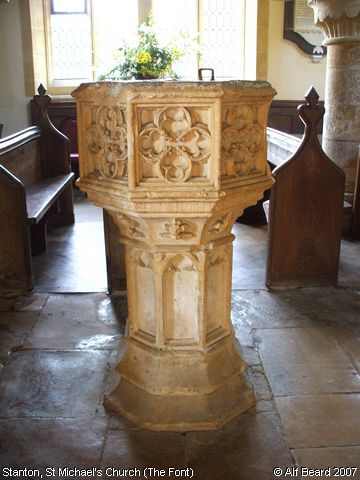 Recent Photograph of St Michael's Church (The Font) (Stanton)