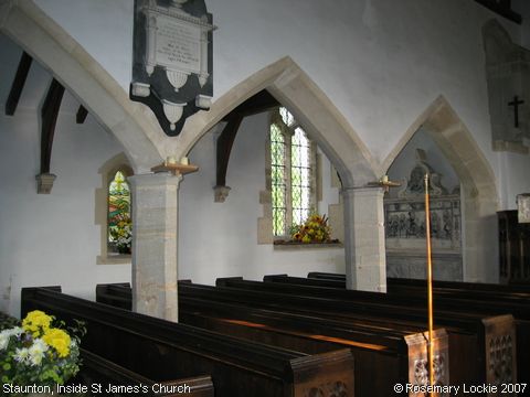 Recent Photograph of Inside St James's Church (Arcade) (Staunton by Redmarley)