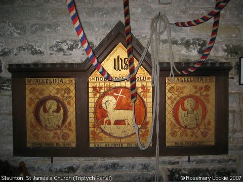 Recent Photograph of St James's Church (Triptych Panel) (Staunton by Redmarley)