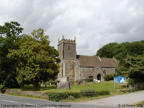 Recent Photograph of St James's Church & War Memorial (Tytherington)