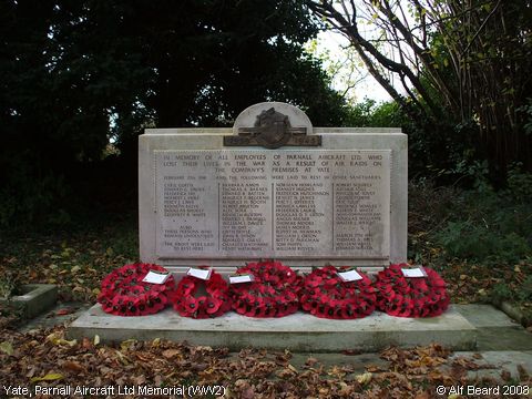Recent Photograph of Parnall Aircraft Ltd Memorial (WW2) (Yate)