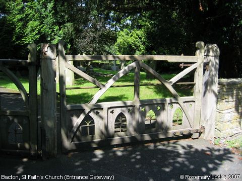 Recent Photograph of St Faith's Church (Entrance Gateway) (Bacton)