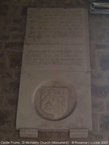 Recent Photograph of St Michael's Church (William Unett Monument) (Castle Frome)