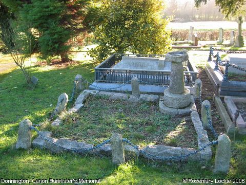 Recent Photograph of Canon Bannister's Memorial (Donnington)