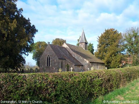 Recent Photograph of St Mary's Church (2003) (Donnington)