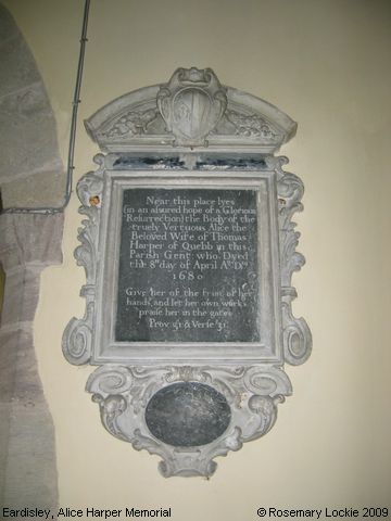 Recent Photograph of Alice Harper Memorial (Eardisley)