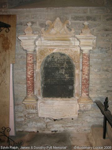 Recent Photograph of James & Dorothy Pytt Memorial (Edvin Ralph)