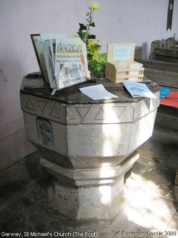 Recent Photograph of St Michael's Church (The Font) (Garway)