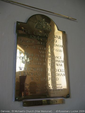 Recent Photograph of St Michael's Church (War Memorial) (Garway)