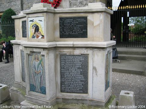 Recent Photograph of War Memorial (East Face) (Ledbury)