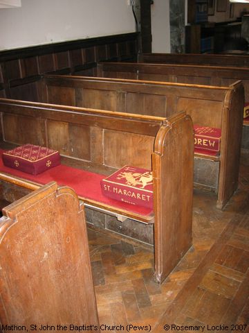 Recent Photograph of St John the Baptist's Church (Pews) (Mathon)