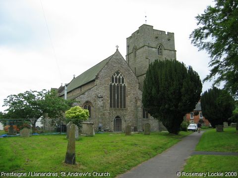 Recent Photograph of St Andrew's Church (Presteigne / Llanandras)