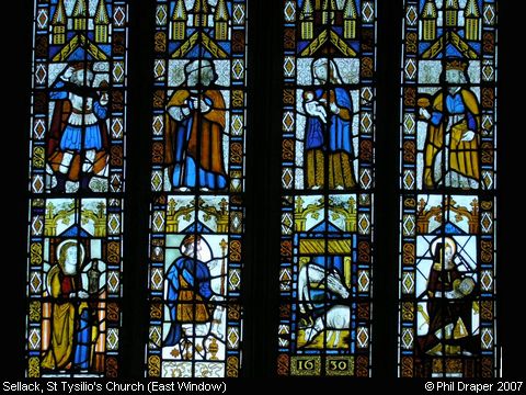 Recent Photograph of St Tysilio's Church (East Window) (Sellack)